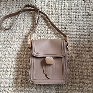 Gabriela Hearst Taupe Crossbody Shoulder Bag - Elegant Everyday Women’s Bag